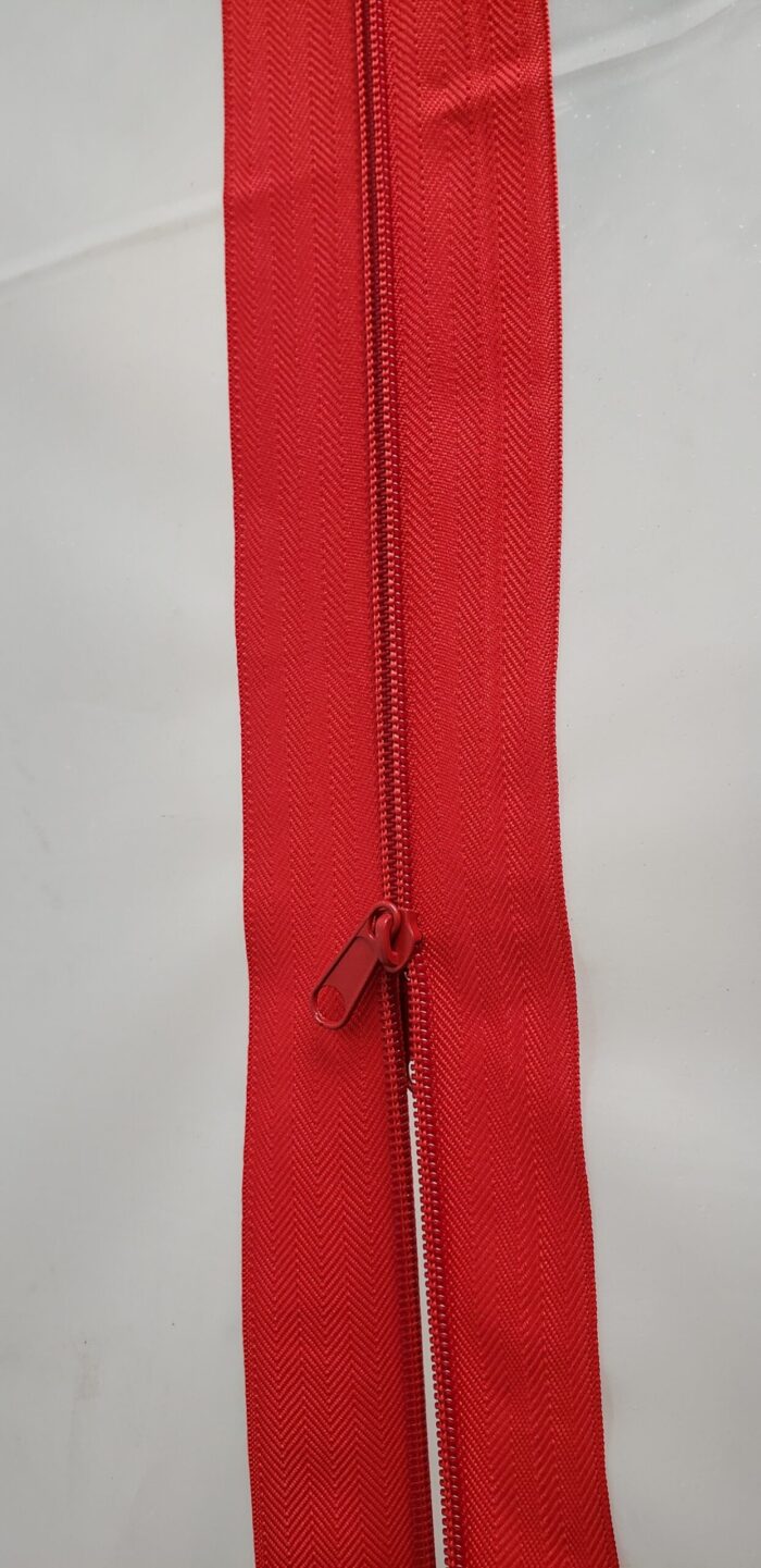 12PK Heavy Duty Zipper - Red