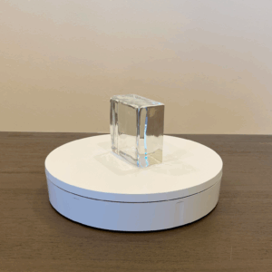 100 x 100 x 50 mm Clear Molded Glass Brick-1
