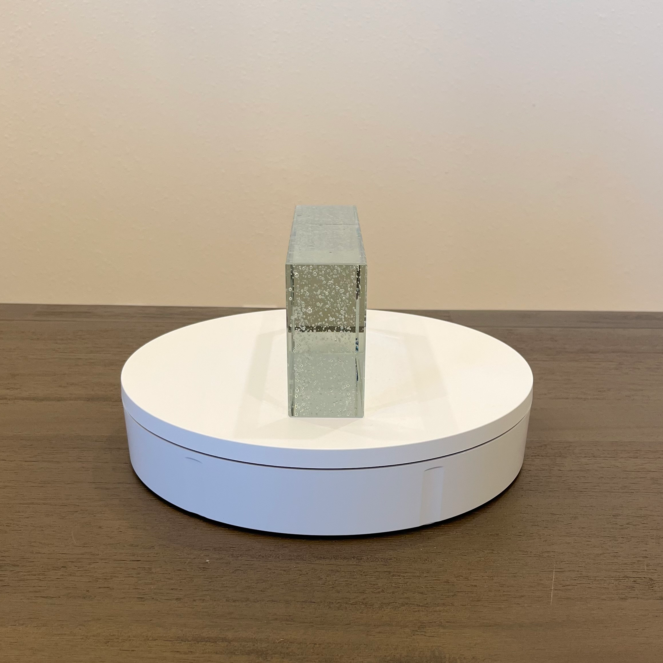 200 x 100 x 50 mm Clear Polished Bubble Glass Brick-3