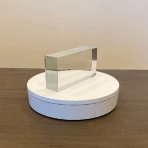 200 x 100 x 50 mm Clear Polished Glass Brick-1