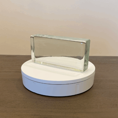 240 x 115 x 53 mm Clear Molded Glass Brick-1