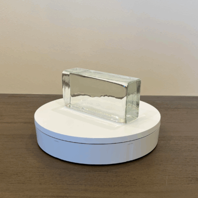 7-58 x 2-14 x 3-58 in Clear Molded American Size Glass Brick-1