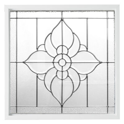 Spring Flower Decorative Glass New Construction Window