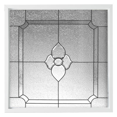 Charming Bloom Decorative Glass New Construction Window