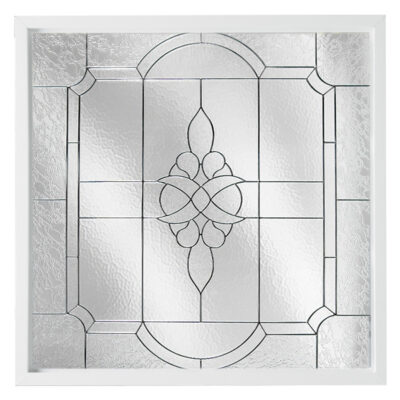 Victorian PE Decorative Glass New Construction Window