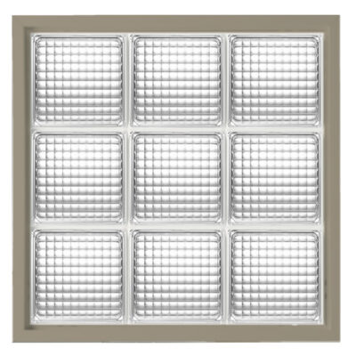Cross Rib Driftwood Acrylic Block Replacement Window