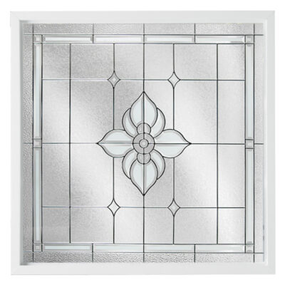 Spring Flower PE Decorative Glass New Construction Window