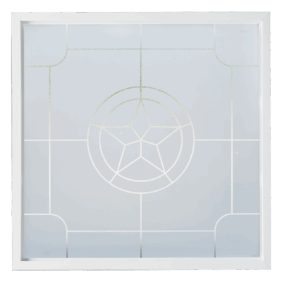 Texas Star Decorative Glass New Construction Window