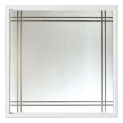 Prairie Decorative Glass New Construction Window