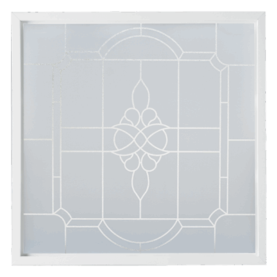 Victorian Decorative Glass New Construction Window
